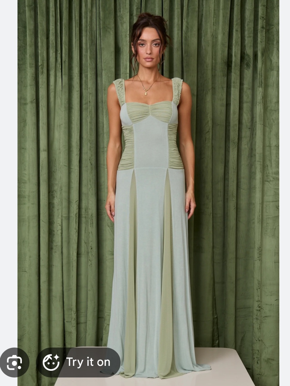 Fait Par Foutch Landon Dress Sage